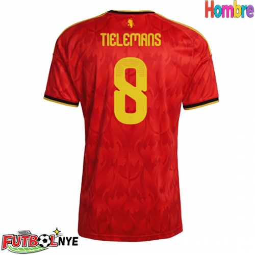 Camiseta Bélgica Youri Tielemans #8 Primera Equipación Mundial 2026 manga corta